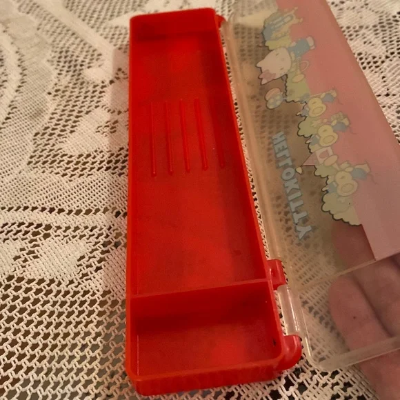 Sanrio Vintage Hello Kitty Collectors Pencil Box | Color: Red | 1976 - Picture 5 of 7